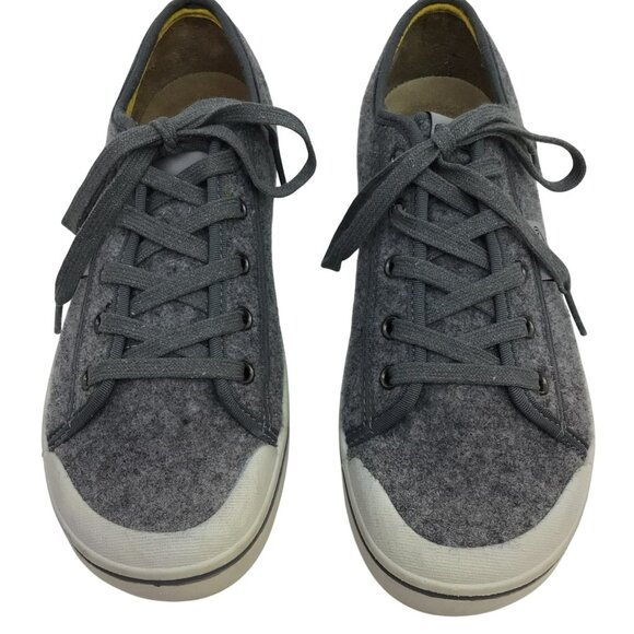 Keen Elsa LiteGray Wool Felt Sneakers Lace Up Casual Comfy Eco-Friendly Shoes - Picture 2 of 13